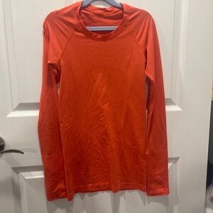 Orange Lululemon shirt